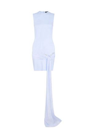 Mini abito in jersey azzurro DAVID KOMA | SS25DK35DSOFTBLUEPEACHSILVER